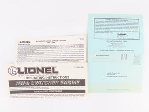 O Gauge 3-Rail Lionel 6-18921 CNW Railway NW2 Diesel Locomotive #1017