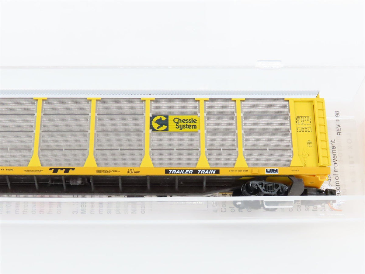 N Micro-Trains MTL 11100040 C&amp;O Chessie ETTX 89&#39; Tri-Level Auto Rack #802679