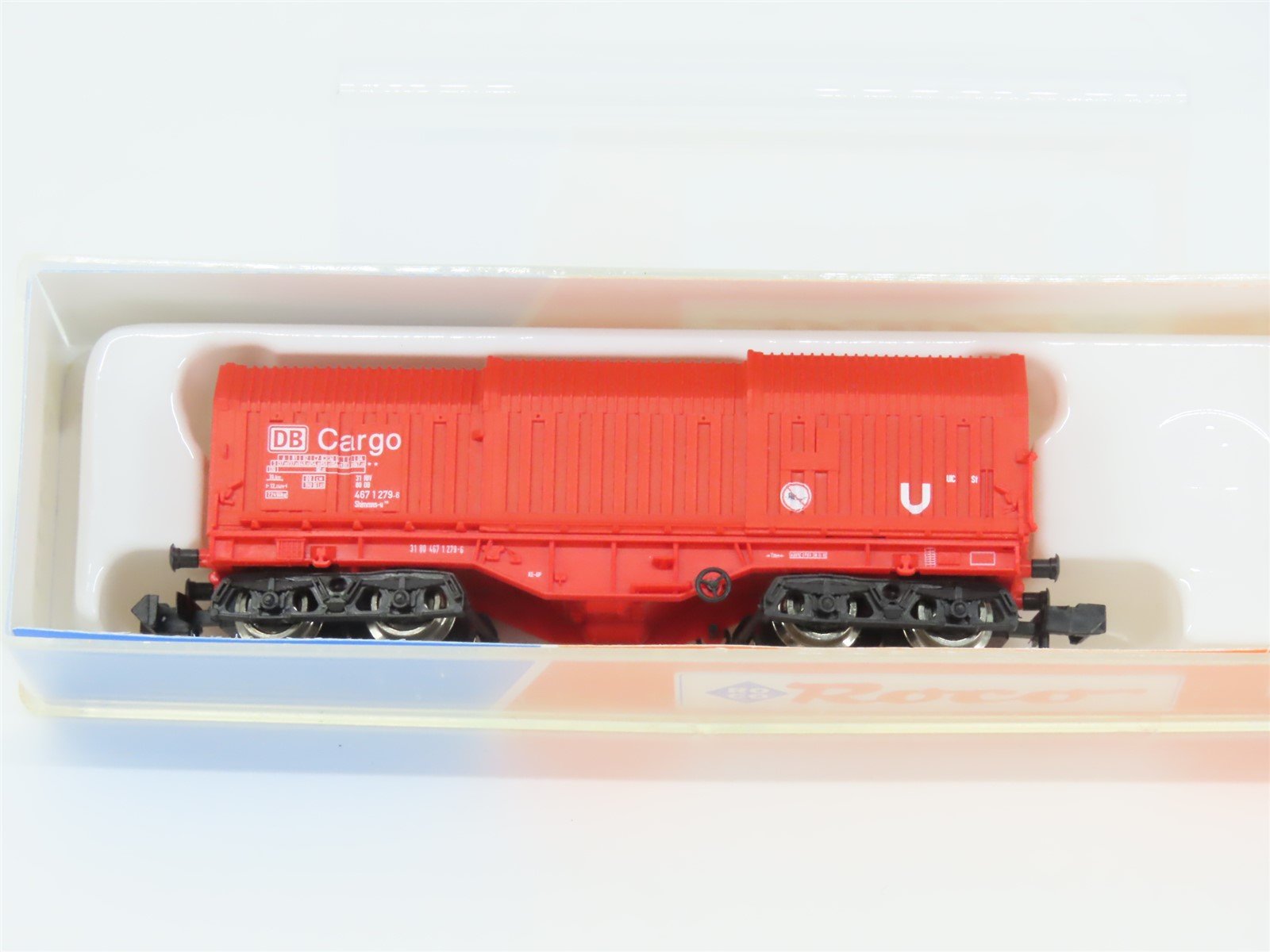 N Scale Roco 25413 DB Deutsche Bahn Cargo Telescopic Hood Wagon
