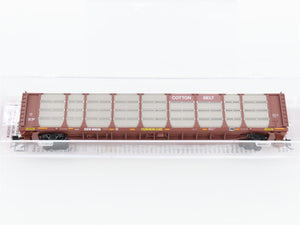 N Micro-Trains MTL 11100390 SSW Cotton Belt 89' Closed Auto Rack #80638