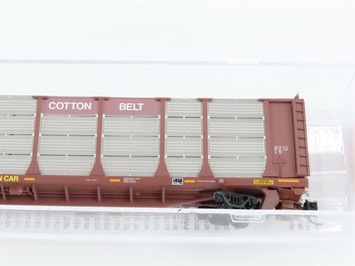 N Micro-Trains MTL 11100390 SSW Cotton Belt 89&#39; Closed Auto Rack #80638