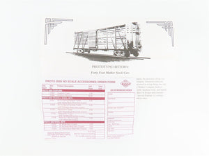 HO Scale PROTO 2000 B&O Baltimore & Ohio 40' Double Deck Stock Car #111056