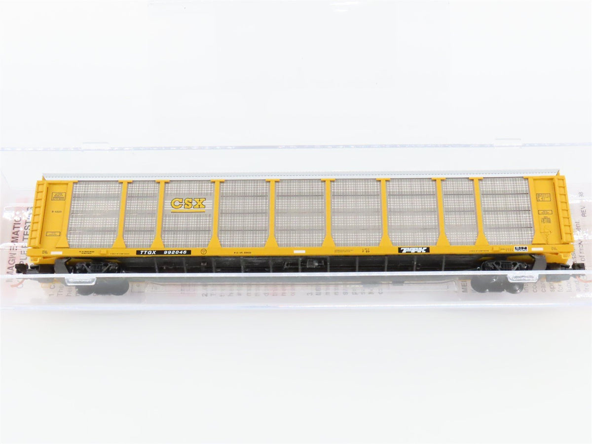 N Scale Micro-Trains MTL 11100111 TTGX CSX 89&#39; Closed Auto Rack Car #992046