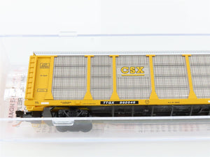 N Scale Micro-Trains MTL 11100111 TTGX CSX 89' Closed Auto Rack Car #992046