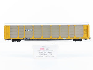 N Scale Micro-Trains MTL 11100020 TTX 89' Tri-Level Closed Auto Rack #711021