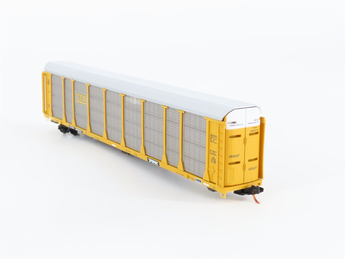 N Scale Micro-Trains MTL 11100111 TTGX CSX 89&#39; Closed Auto Rack Car #992046