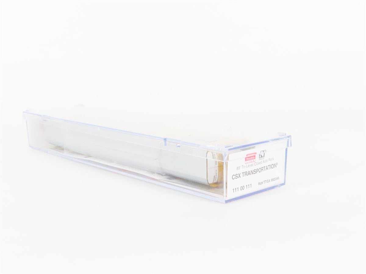 N Scale Micro-Trains MTL 11100111 TTGX CSX 89&#39; Closed Auto Rack Car #992046