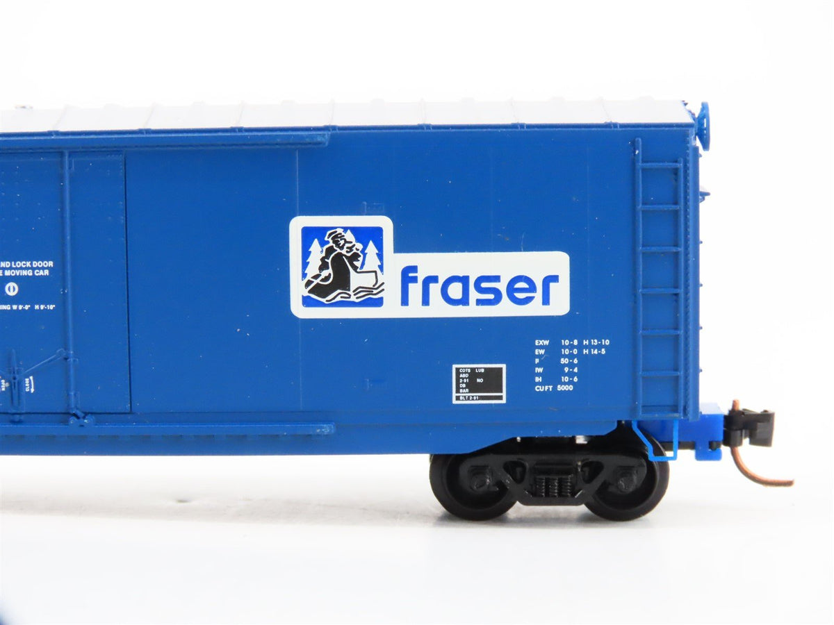 N Scale Micro-Trains MTL 03800390 BAR &quot;fraser&quot; 50&#39; Plug Door Box Car #501