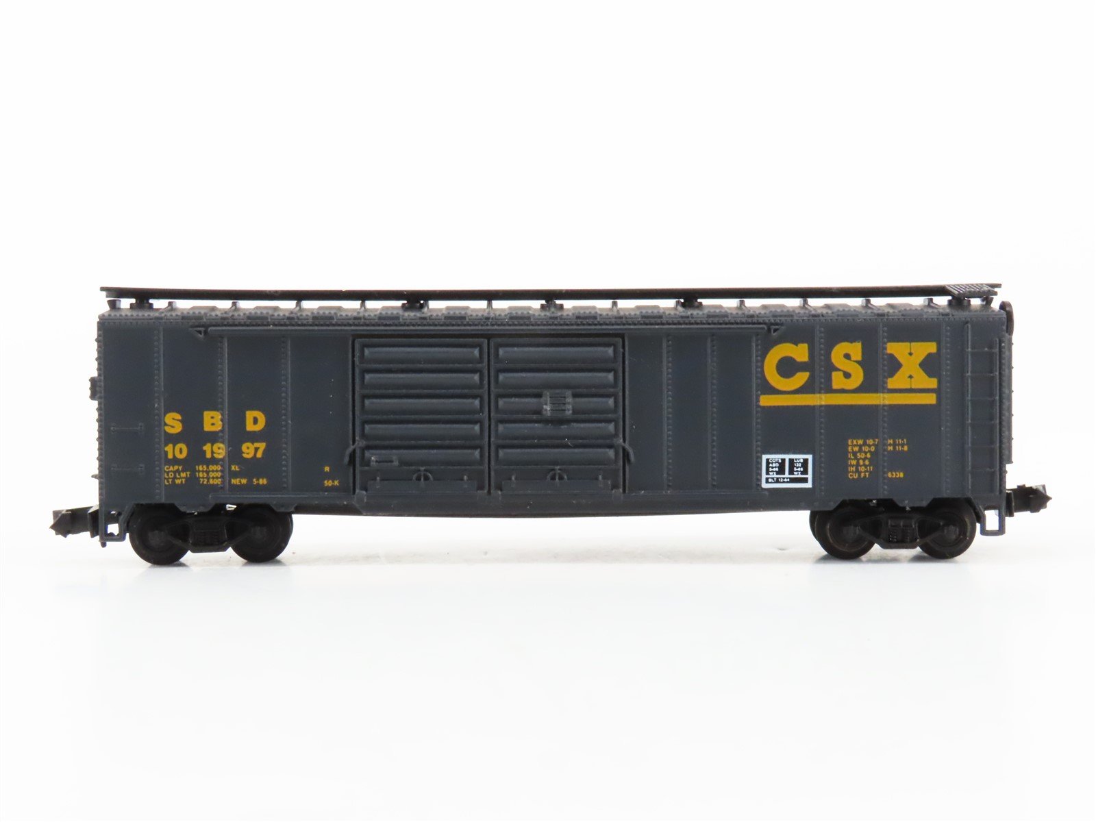 N Scale Bev-Bel SBD CSX Railroad 50' Double Door Boxcar #101997