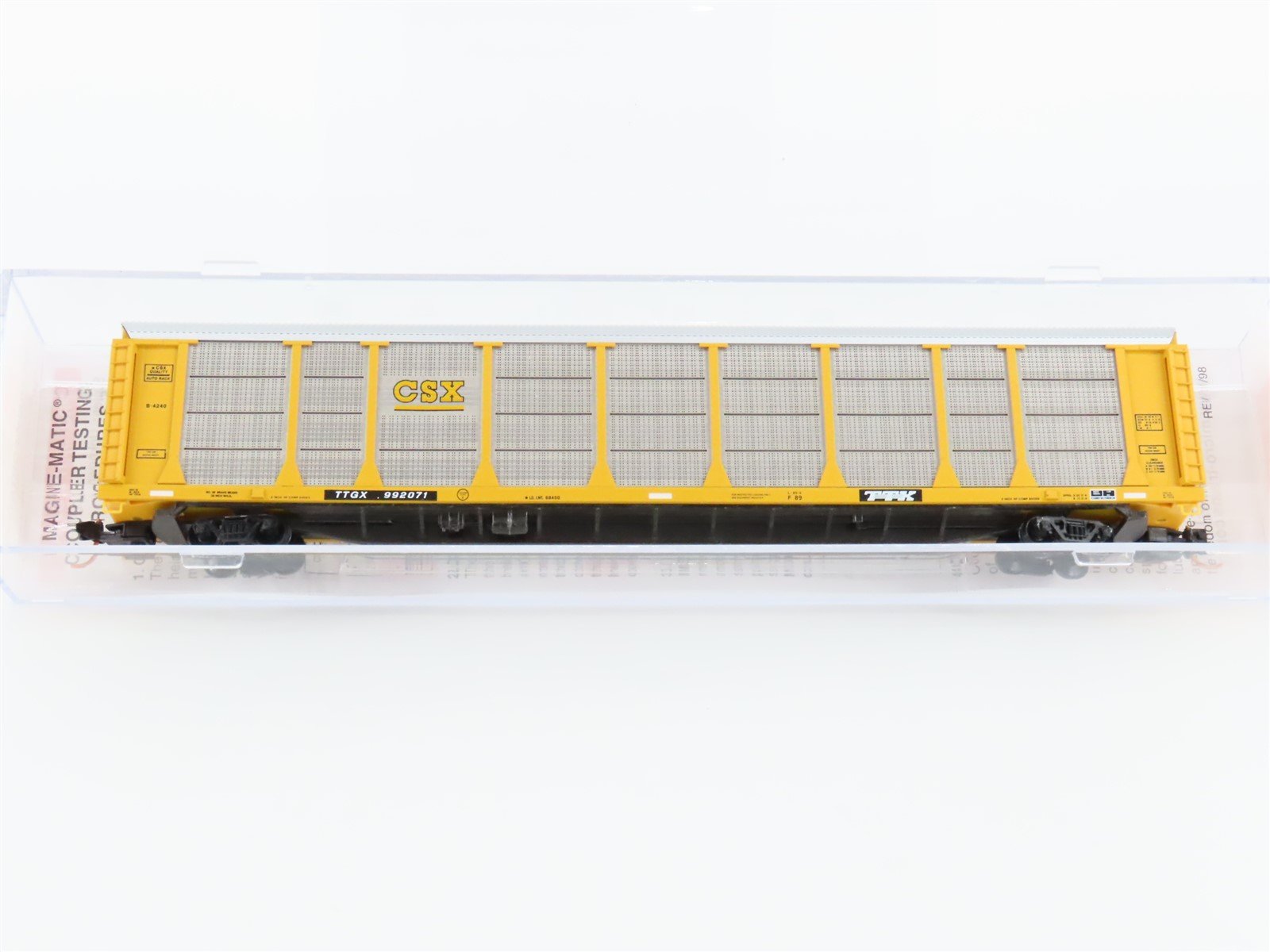 N Scale Micro-Trains MTL 11100112 TTGX CSX 89' Closed Auto Rack Car #902071