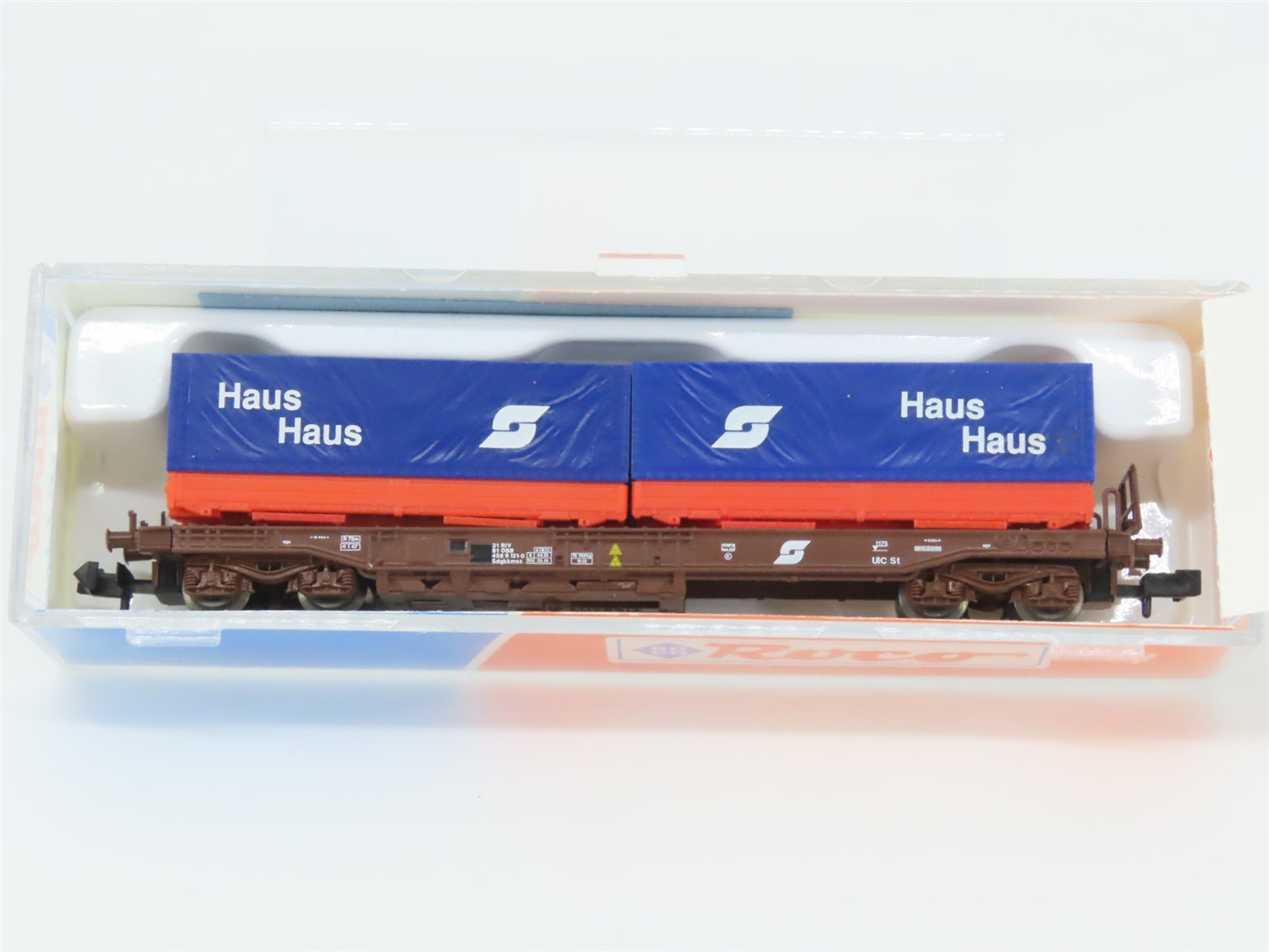 N Scale Roco 25211 OBB Haus Container Carrier Wagon