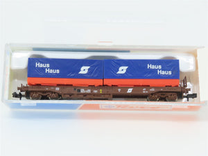 N Scale Roco 25211 OBB Haus Container Carrier Wagon