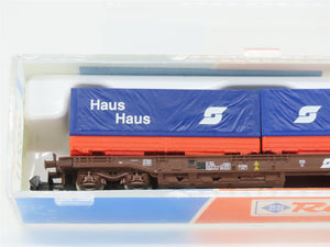 N Scale Roco 25211 OBB Haus Container Carrier Wagon