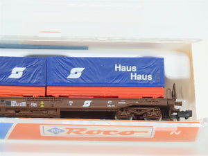 N Scale Roco 25211 OBB Haus Container Carrier Wagon