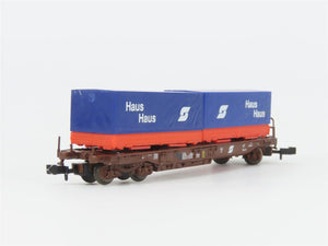 N Scale Roco 25211 OBB Haus Container Carrier Wagon