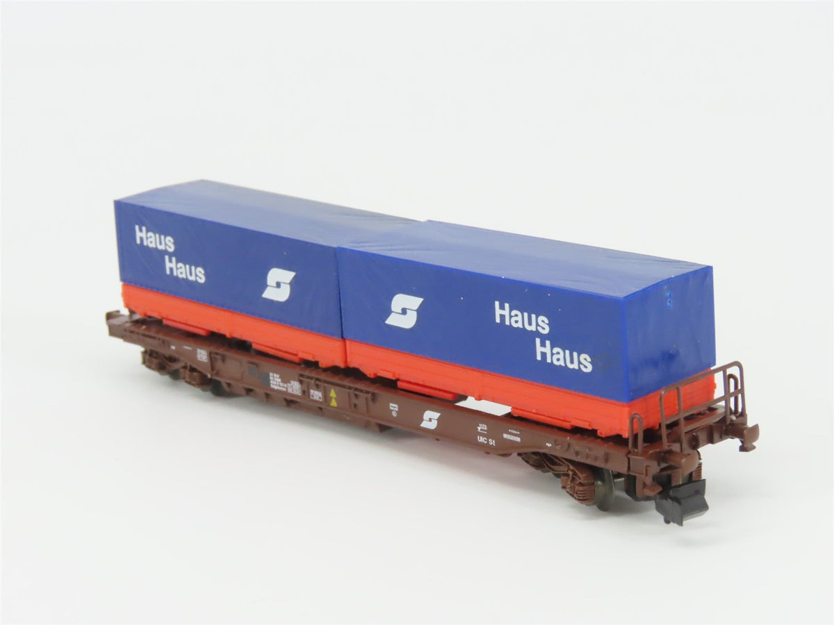 N Scale Roco 25211 OBB Haus Container Carrier Wagon