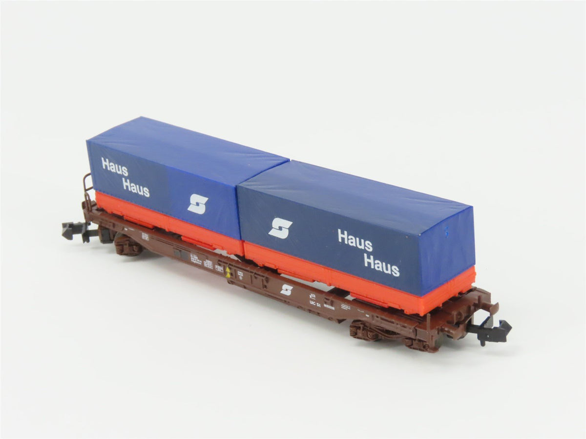 N Scale Roco 25211 OBB Haus Container Carrier Wagon