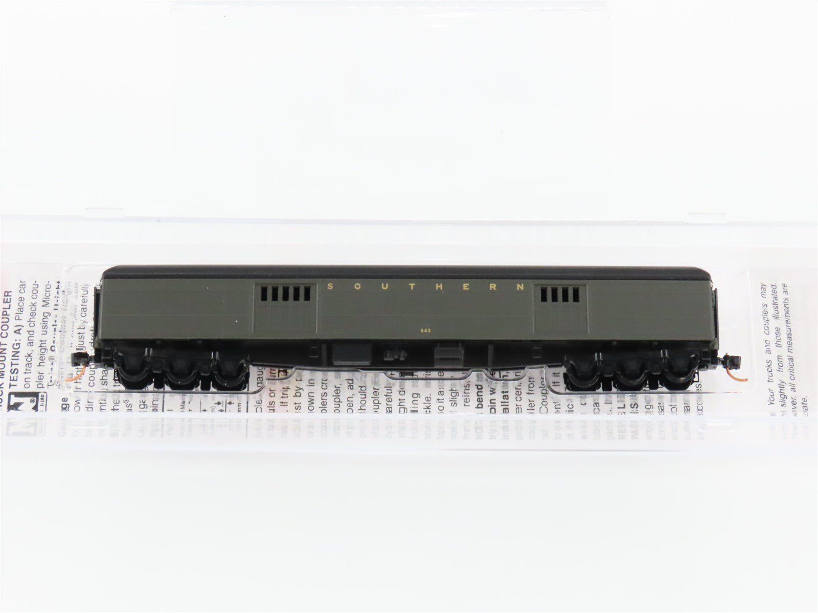 N Scale Micro-Trains MTL 14700330 SR Southern Railway 70' Baggage Passenger 543