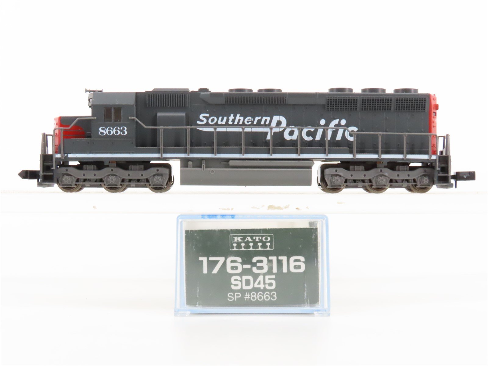 N Scale KATO 176-3116 SP "Bloody Nose" EMD SD45 Diesel #8663 - DCC Ready