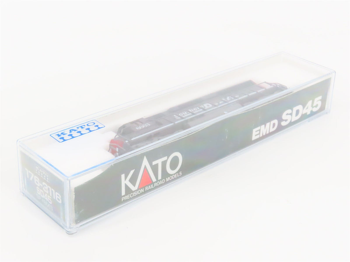 N Scale KATO 176-3116 SP &quot;Bloody Nose&quot; EMD SD45 Diesel #8663 - DCC Ready