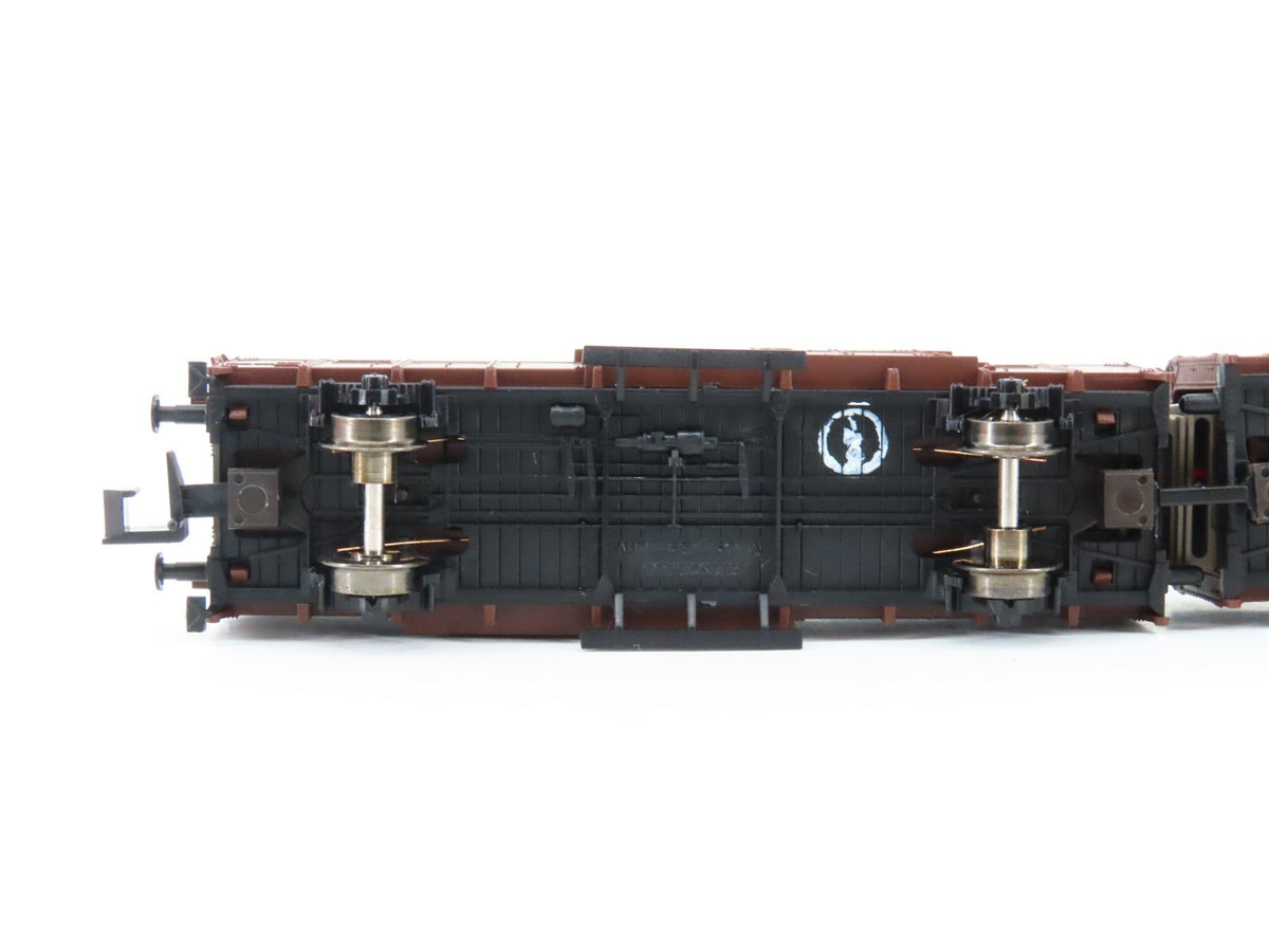 N Fleischmann 830681 OBB Austrian Federal Leig Wageneinheit Double Boxcar wLight