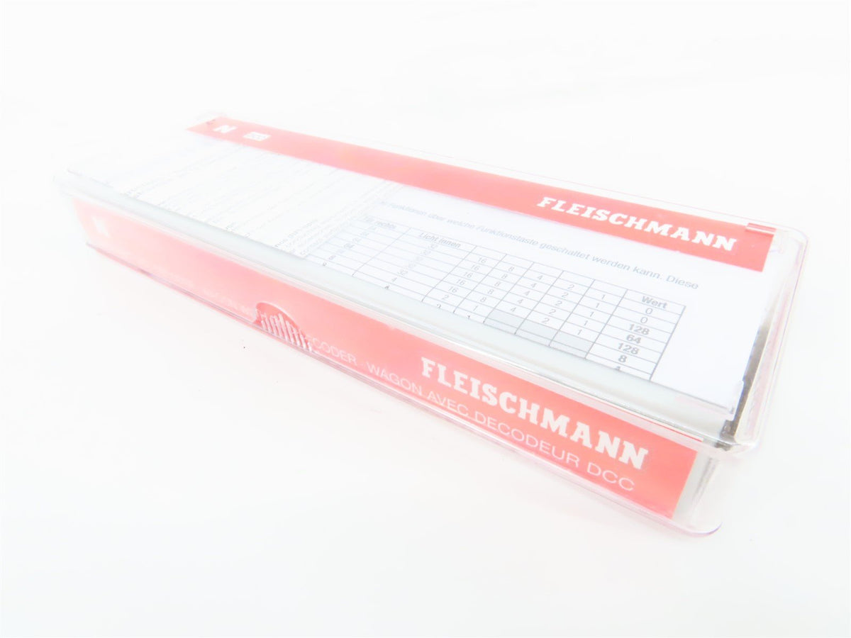 N Fleischmann 830681 OBB Austrian Federal Leig Wageneinheit Double Boxcar wLight