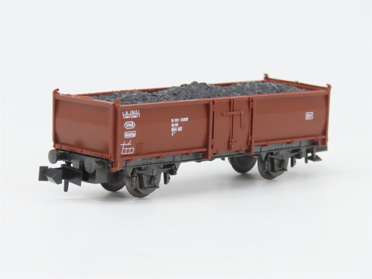 N Scale Roco 25026 DB Deutsche Bahn Open Goods Wagon w/ Coal Load