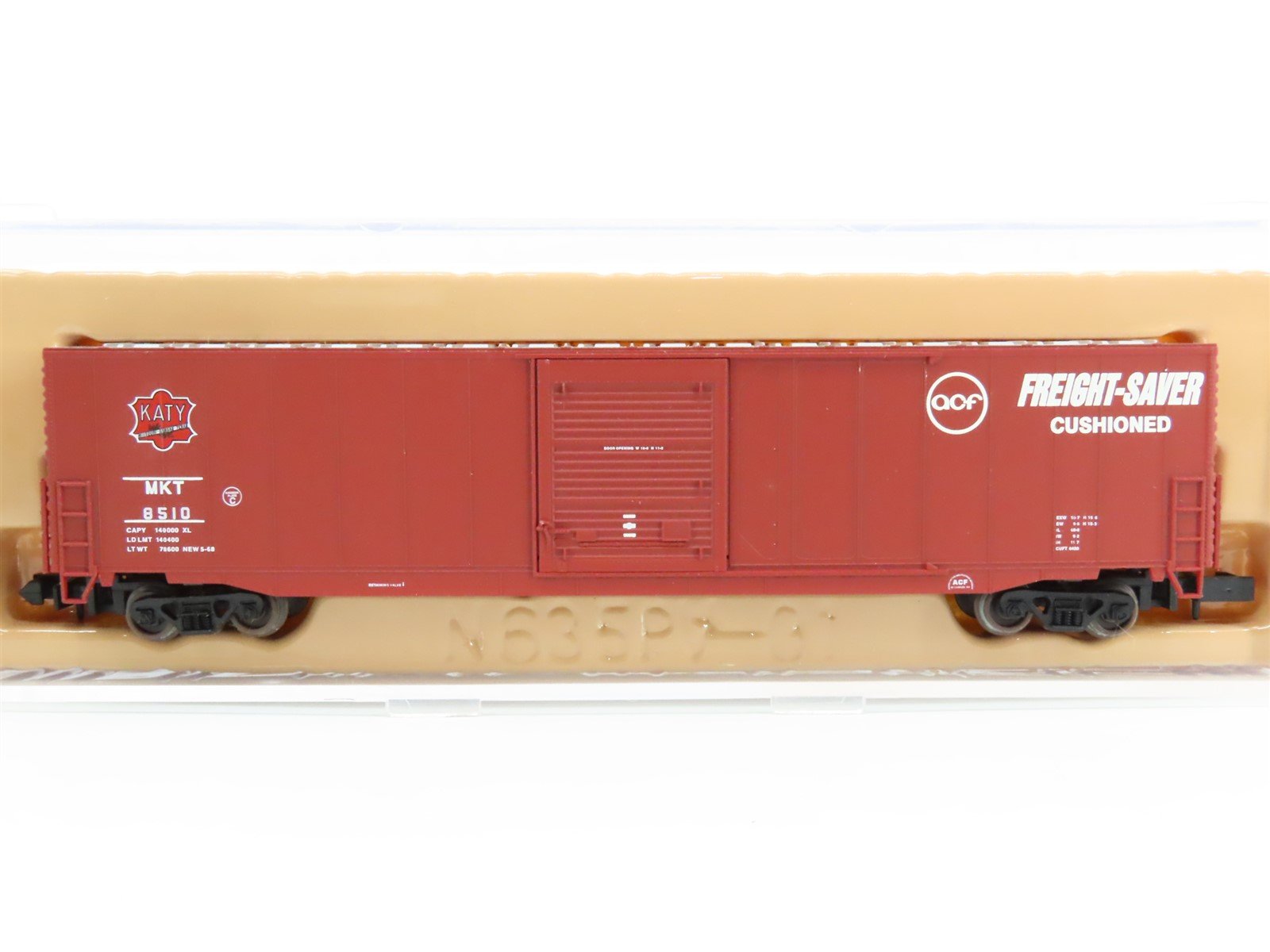N Scale Atlas 37231 MKT Missouri Kansas Texas "Katy" 60' Auto Parts Boxcar #8510