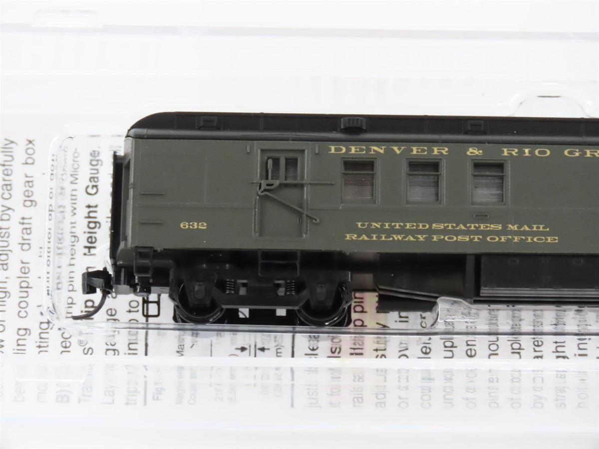 N Micro-Trains MTL 14000390 D&amp;RGW Rio Grande Heavyweight RPO Passenger #632