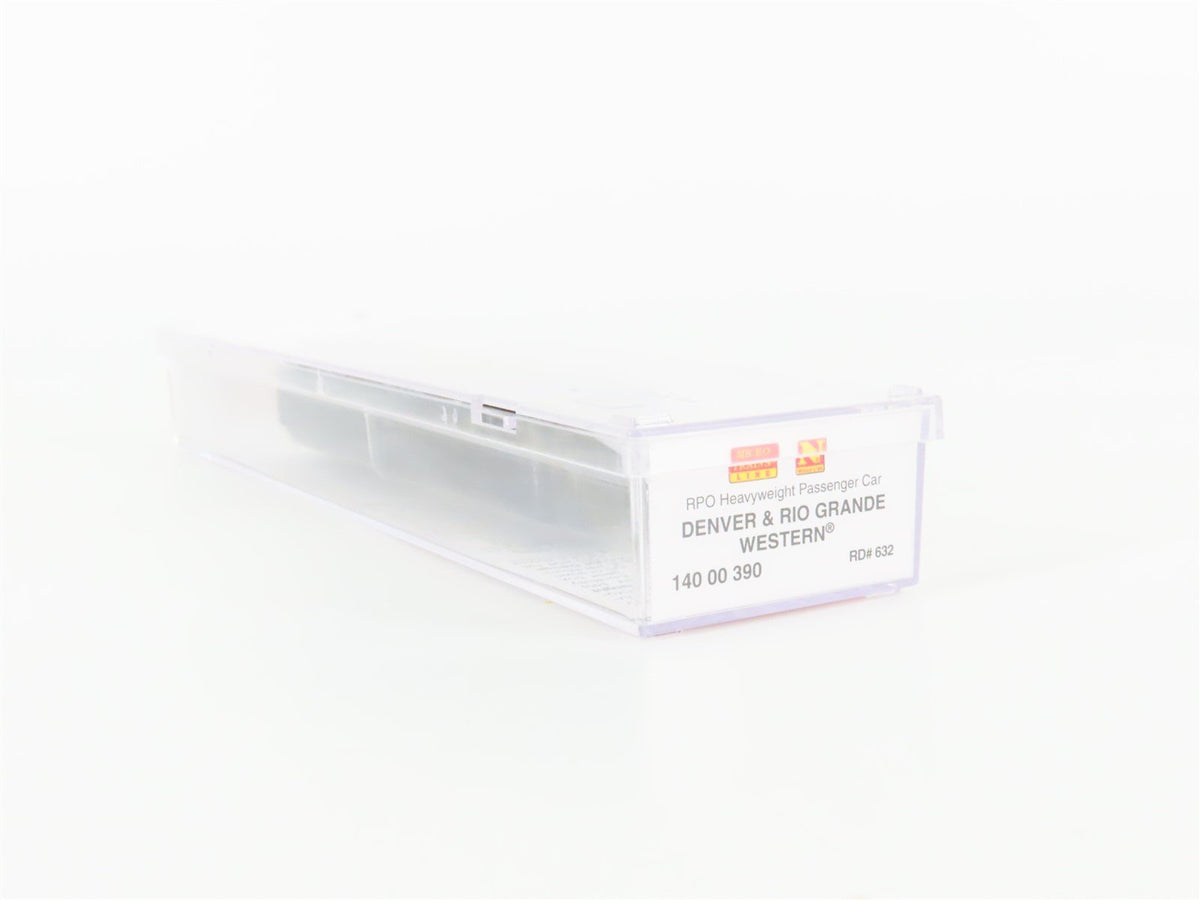 N Micro-Trains MTL 14000390 D&amp;RGW Rio Grande Heavyweight RPO Passenger #632