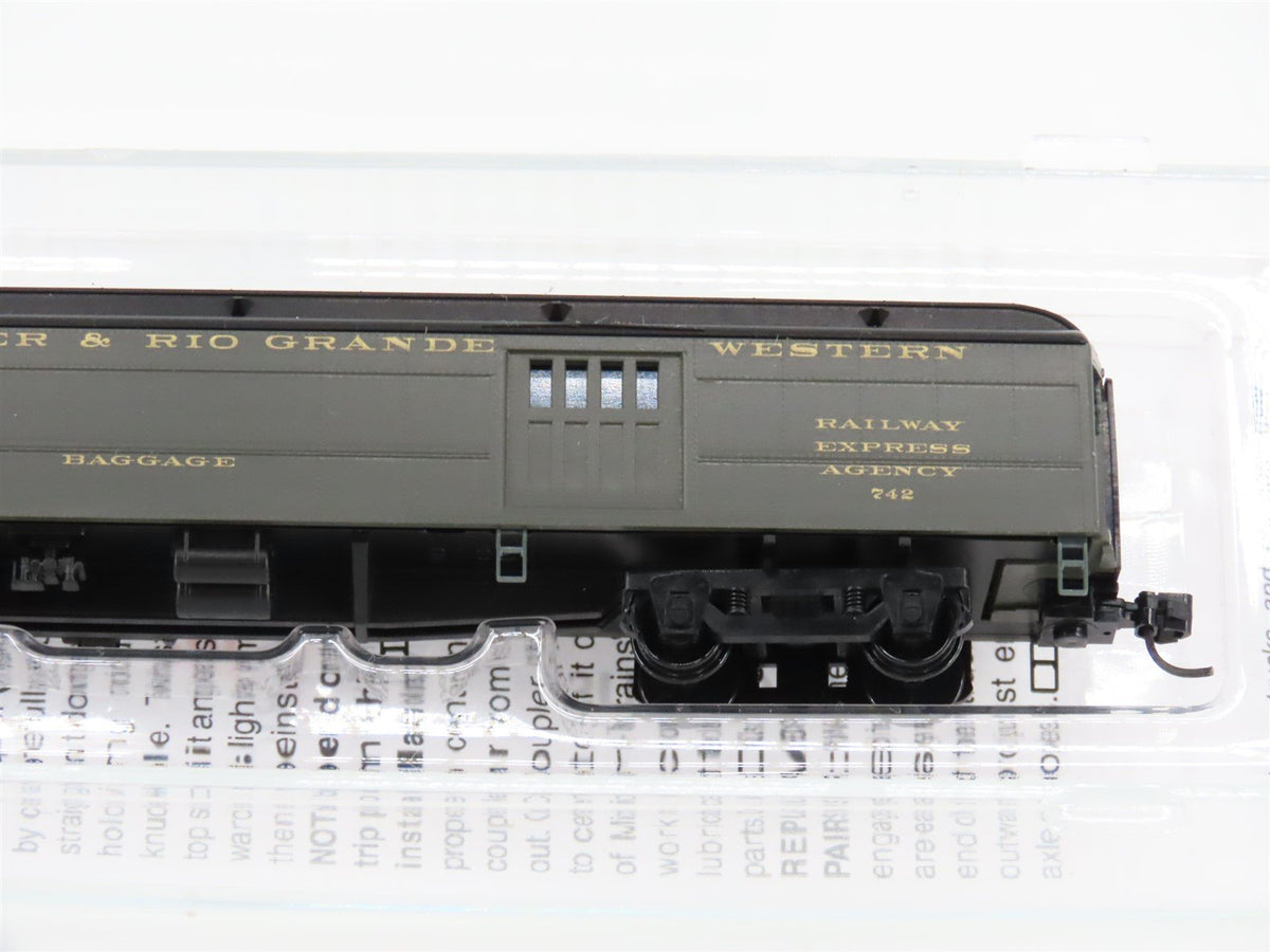 N Micro-Trains MTL 14700390 D&amp;RGW Rio Grande Heavyweight Baggage Passenger 742