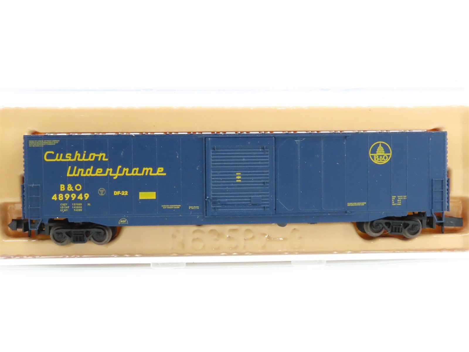N Scale Atlas 37203 B&O Baltimore & Ohio 60' Auto Parts Box Car #489949