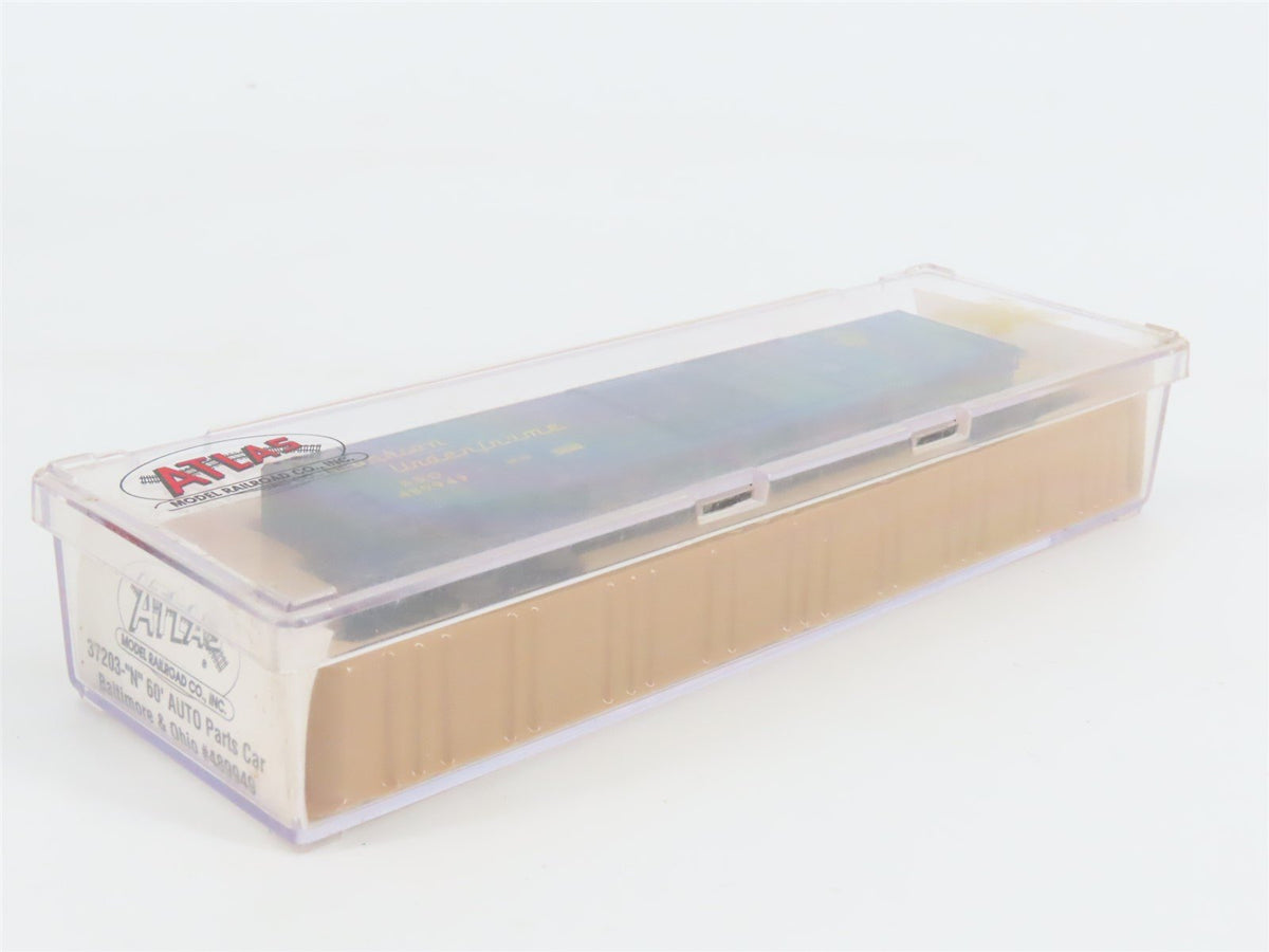 N Scale Atlas 37203 B&amp;O Baltimore &amp; Ohio 60&#39; Auto Parts Box Car #489949
