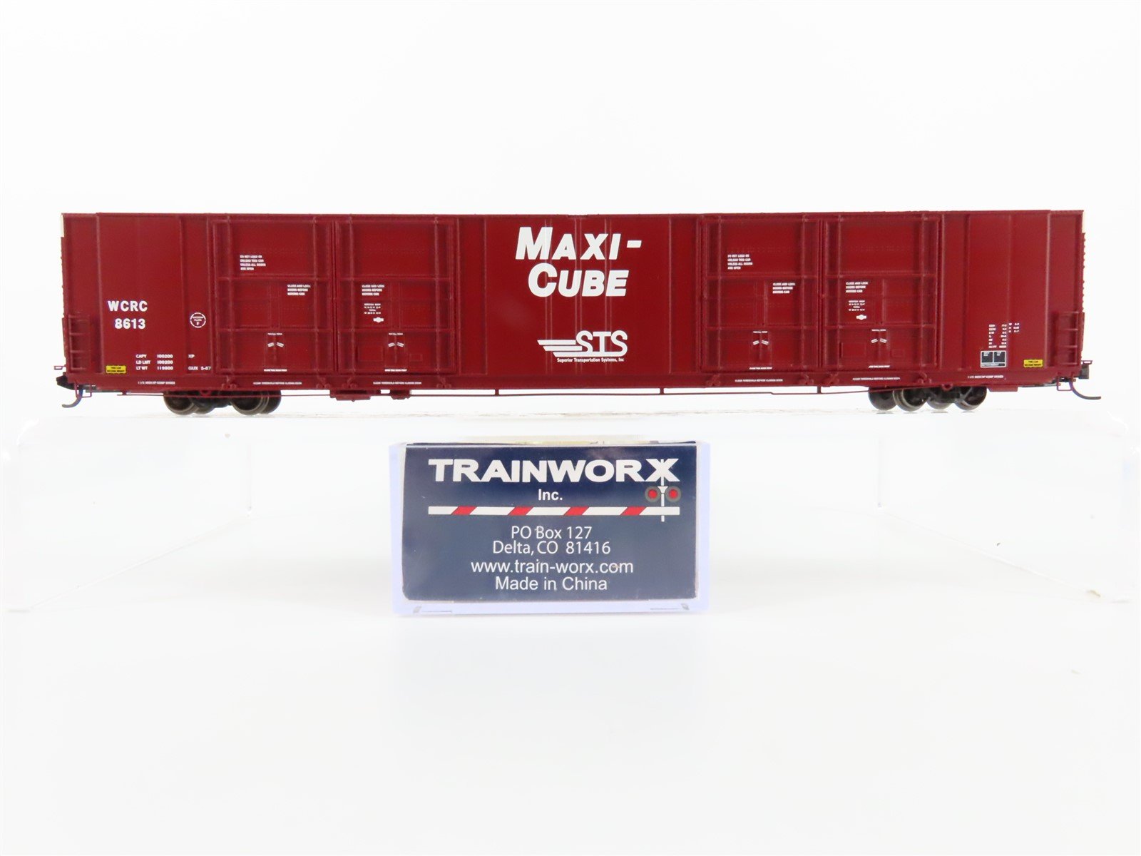 N Scale Trainworx 2878-01 WCRC Washington Central 86' Auto Parts Box Car #8613