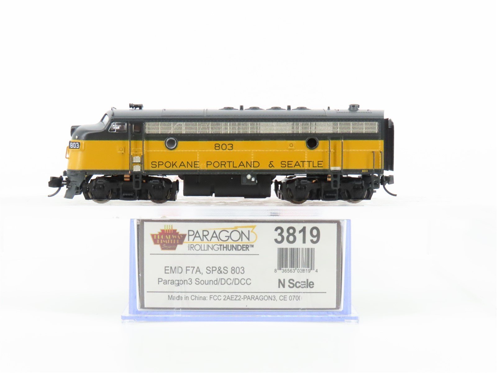 N Scale Broadway Limited BLI 3819 SP&S Railway F7A Diesel Loco #803 wDCC & Sound