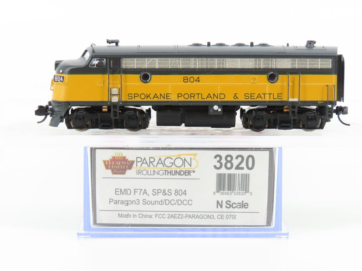 N Scale Broadway Limited BLI 3820 SP&amp;S Railway F7A Diesel Loco #804 wDCC &amp; Sound