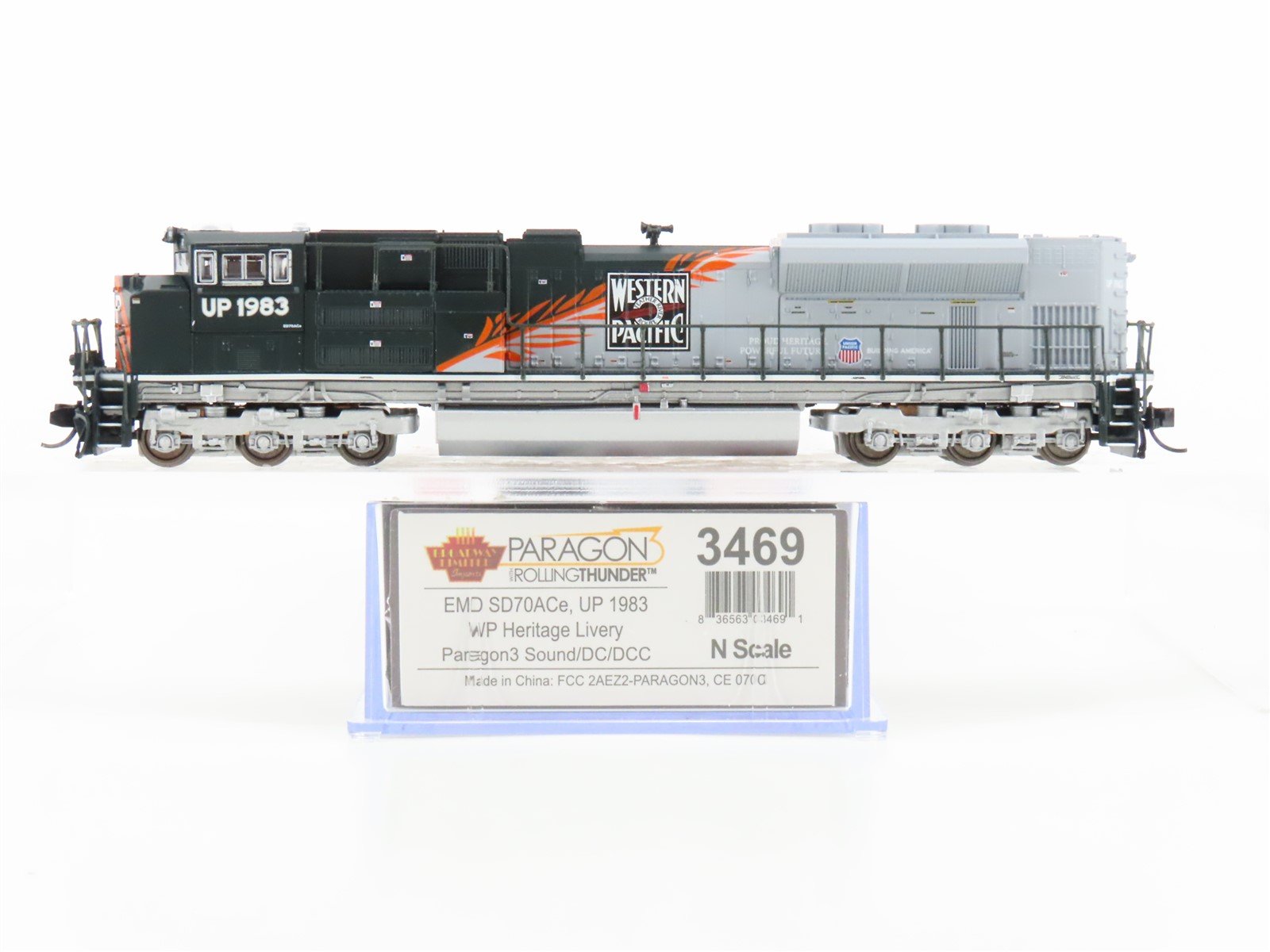 N Broadway Limited BLI 3469 UP WP Heritage SD70ACe Diesel #1983 wDCC & Sound