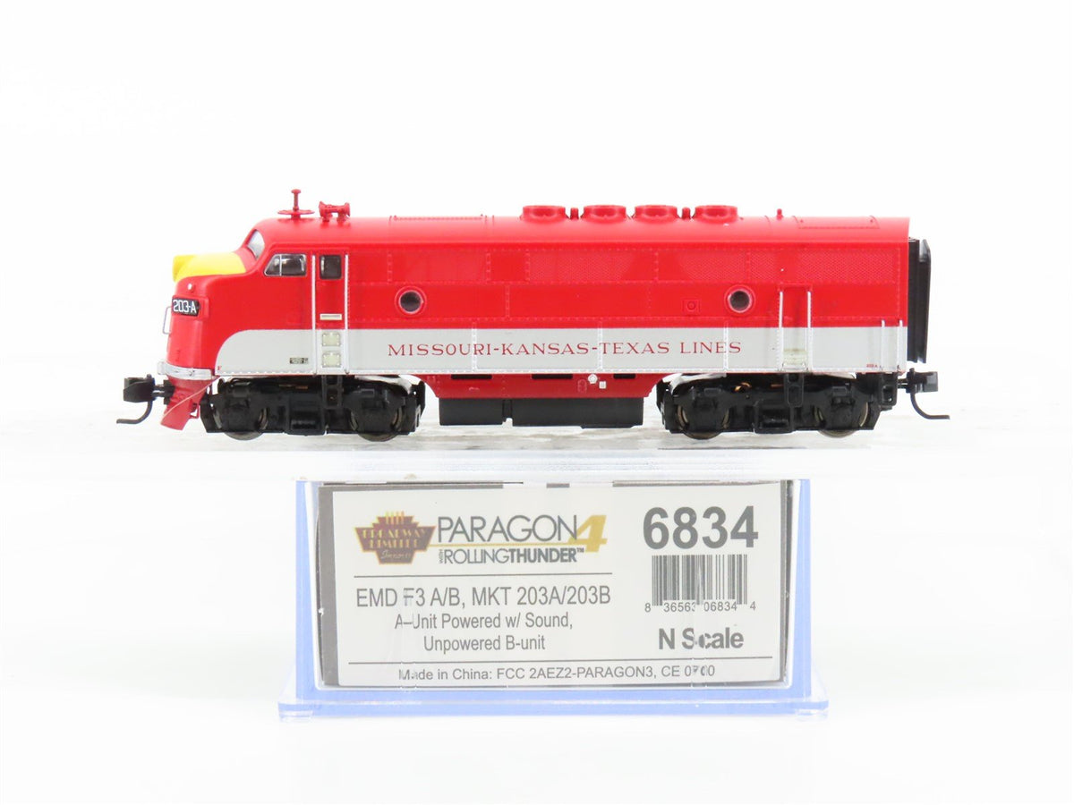 N Broadway Limited BLI 6834 MKT Railway F3A Diesel #203-A wDCC &amp; Sound