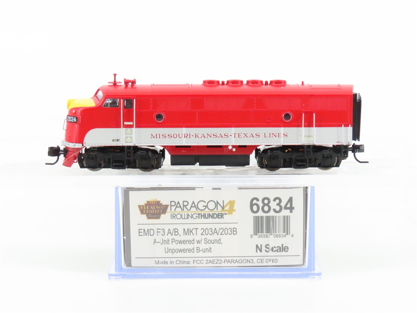 N Broadway Limited BLI 6834 MKT Railway F3A Diesel #203-A wDCC & Sound