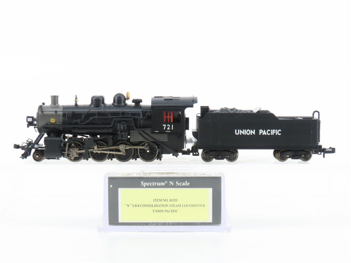 N Scale Bachmann 81153 UP Union Pacific 2-8-0 Steam Locomotive #721