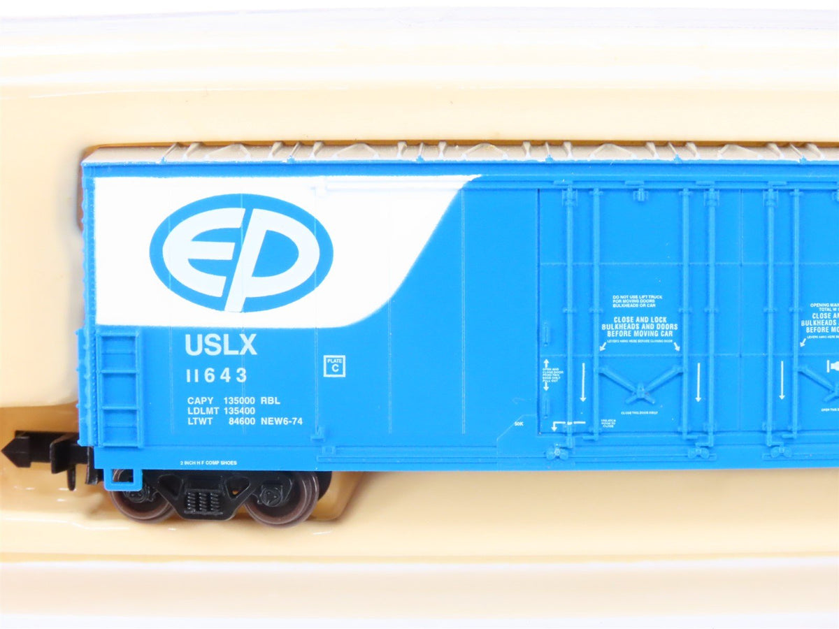 N Scale Atlas 31041 USLX Evans Products 60&#39; Double Plug Door Box Car #11643