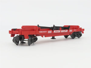 O Gauge 3-Rail Lionel 6-26851 WM Western Maryland Log Dump Car #26851