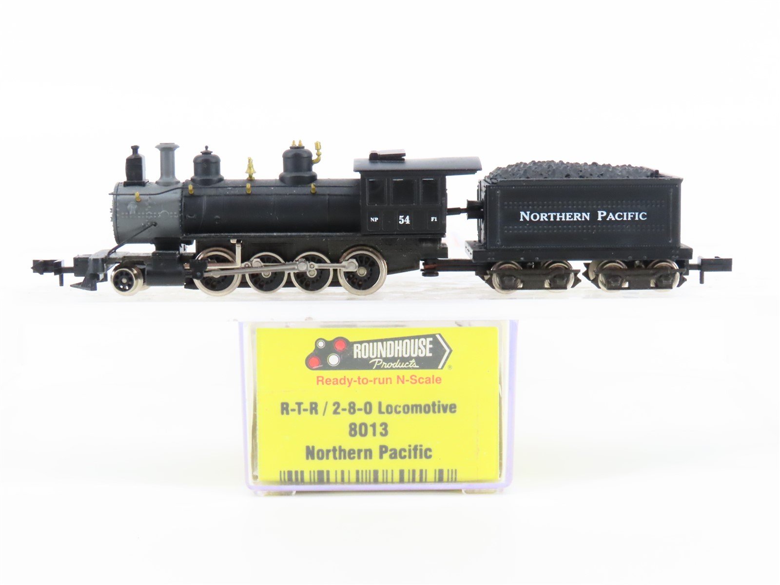 N Scale Roundhouse 8013 NP Northern Pacific 2-8-0 Steam Locomotive #54