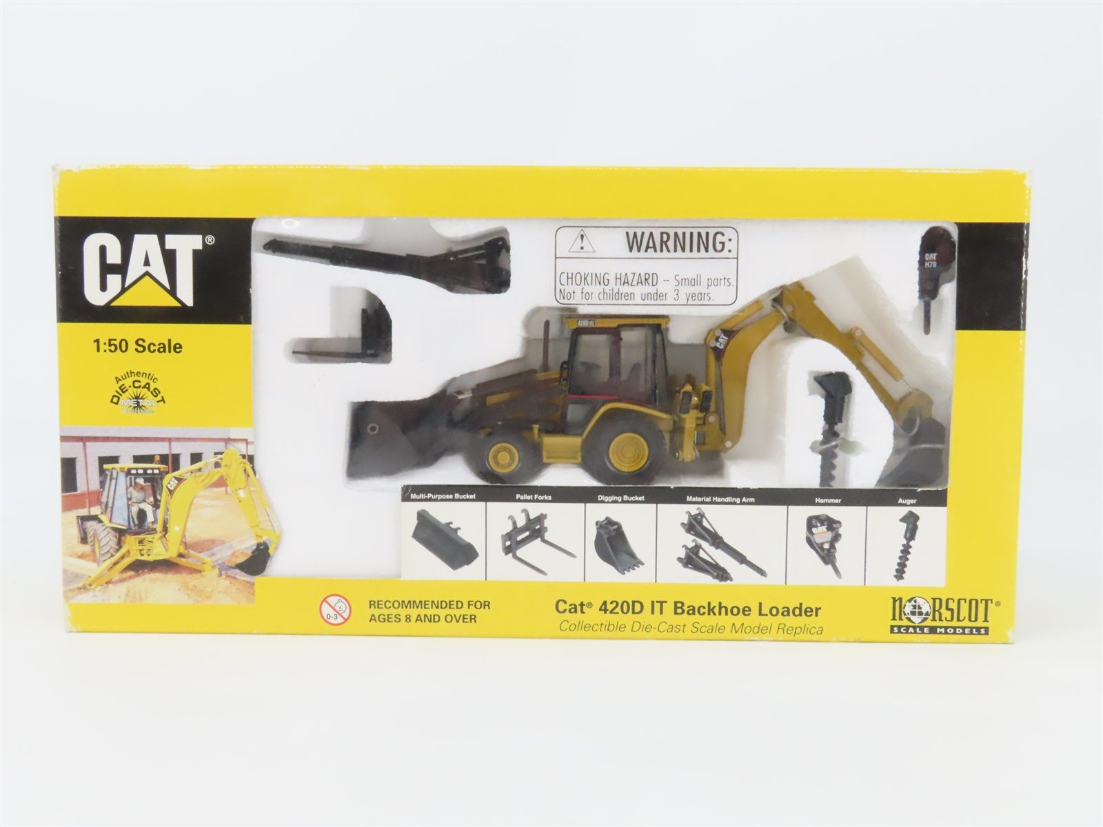 1:50 Scale Norscot 55061 Die-Cast CAT 420D IT Backhoe Loader - Sealed