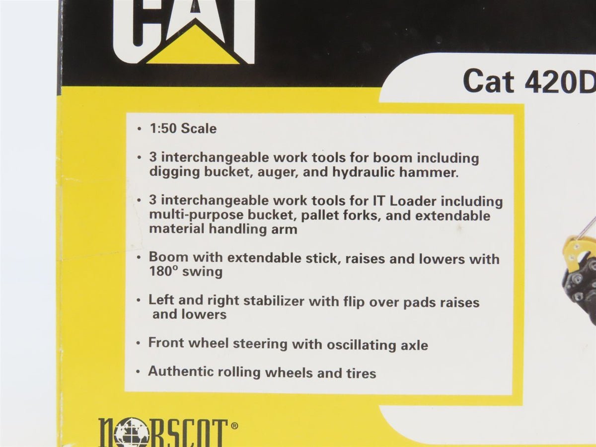 1:50 Scale Norscot 55061 Die-Cast CAT 420D IT Backhoe Loader - Sealed