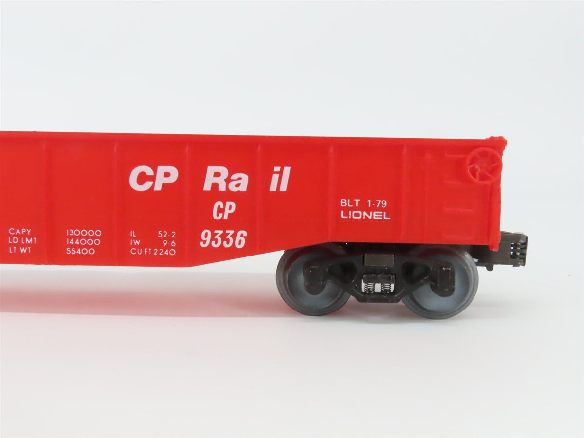 O Gauge 3-Rail Lionel 6-9336 CP Rail Gondola #9336 w/ Custom Load