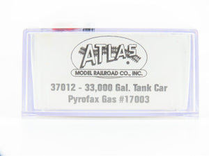 N Scale Atlas 37012 SHPX Pyrofax Gas 33,000 Gallon Tank Car #17003