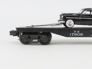 O Gauge 3-Rail Atlas 1004203-1 NH New Haven Flat Car #17808 w/ Automobile