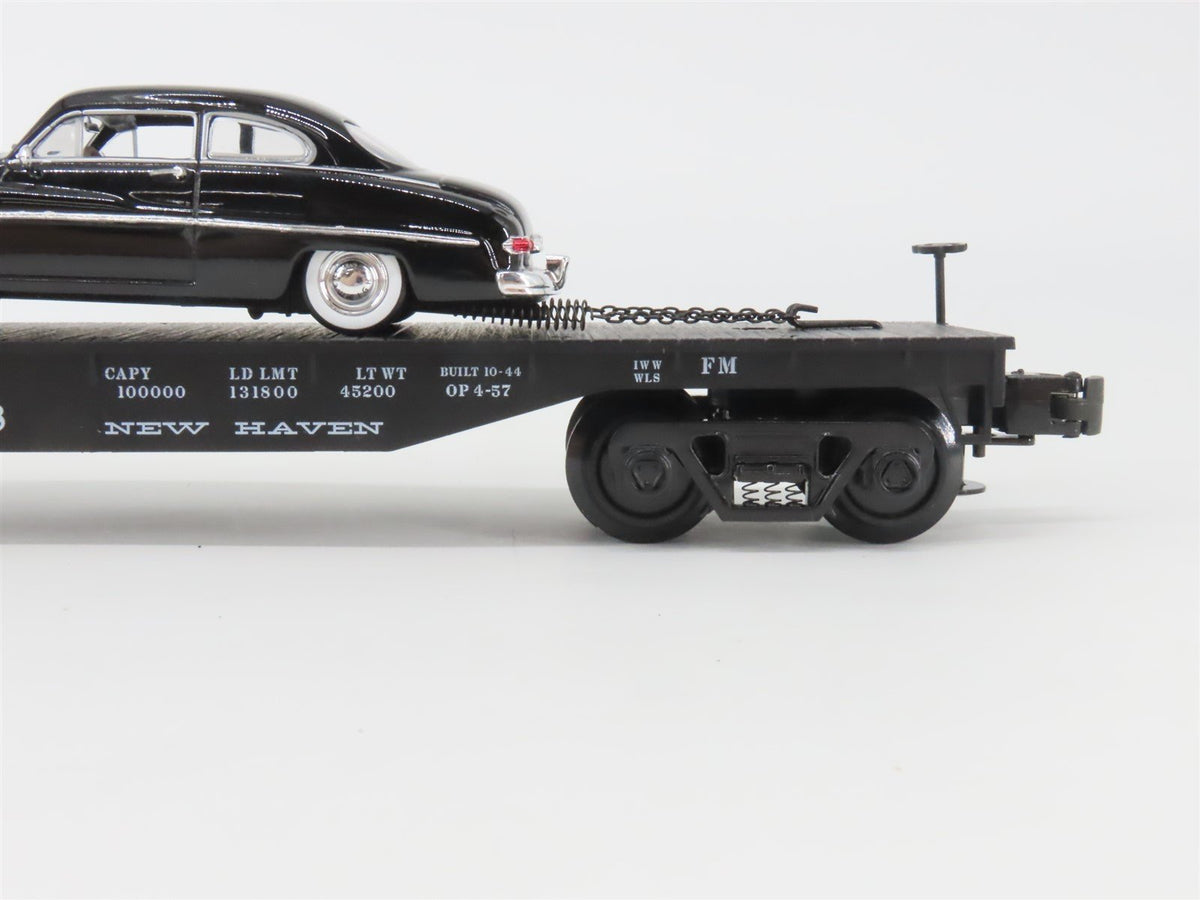 O Gauge 3-Rail Atlas 1004203-1 NH New Haven Flat Car #17808 w/ Automobile