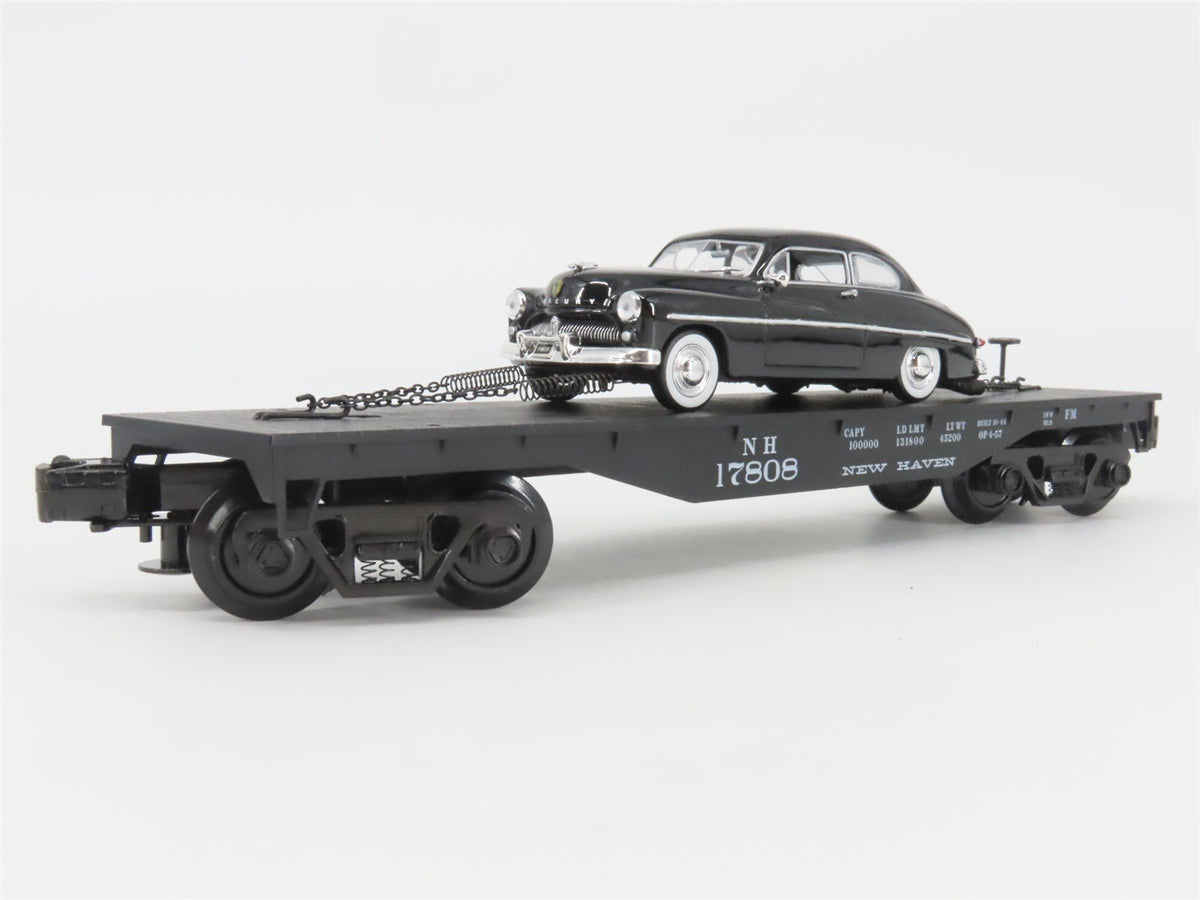 O Gauge 3-Rail Atlas 1004203-1 NH New Haven Flat Car #17808 w/ Automobile